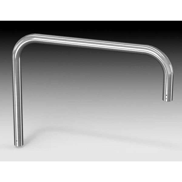 J Profile Tube, 29.53 in. H x 39.37 in. W x 2.36 in. L, 304 Stainless Steel